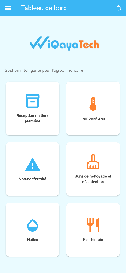 Interface Mobile Wiqaya Tech
